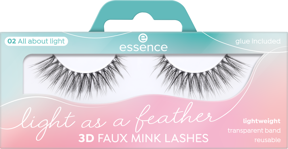 Essence 3D Faux sztuczne rzęsy 02, 1 opak.