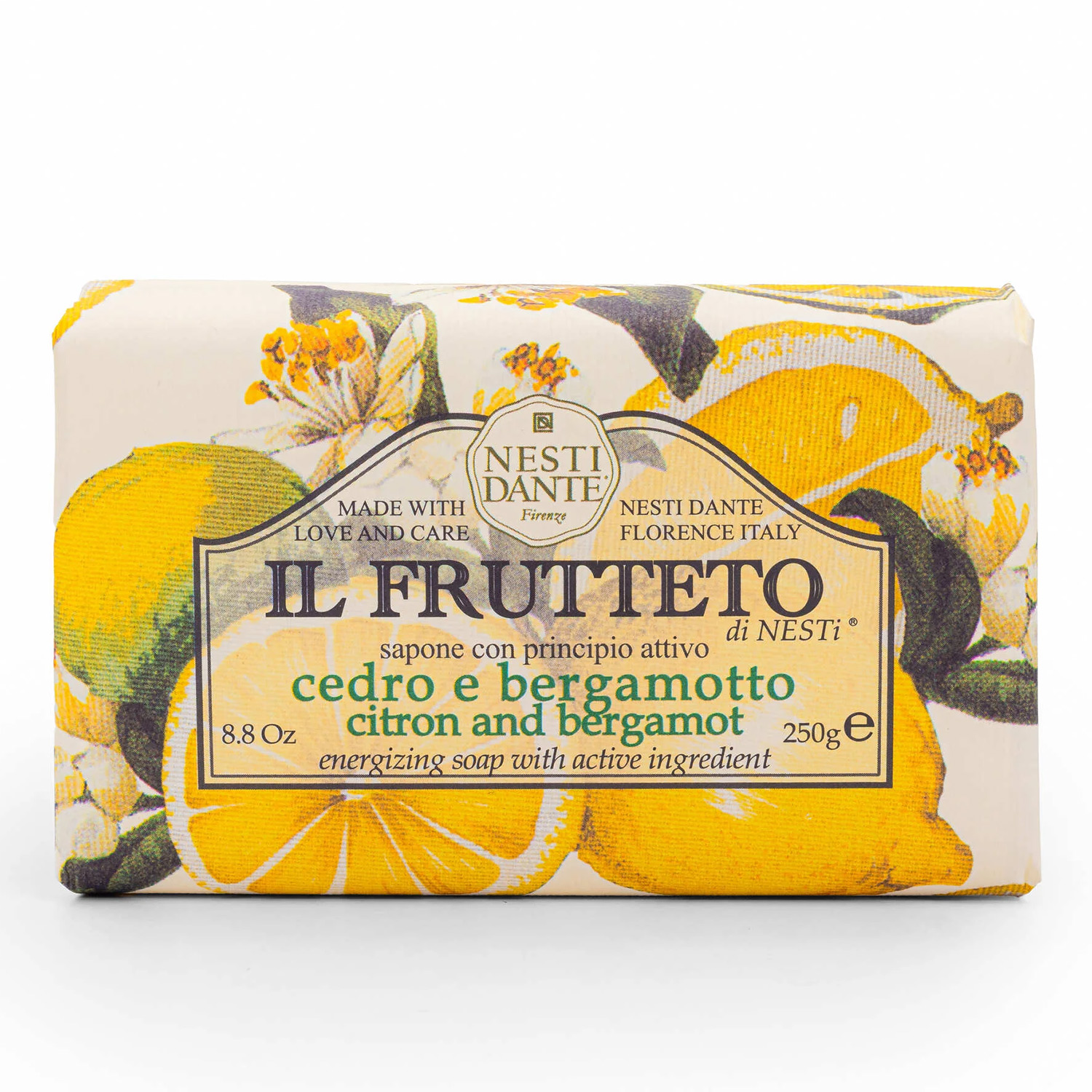 Nesti Dante CYTRYNA I BERGAMOTKA mydło w kostce, 250 g