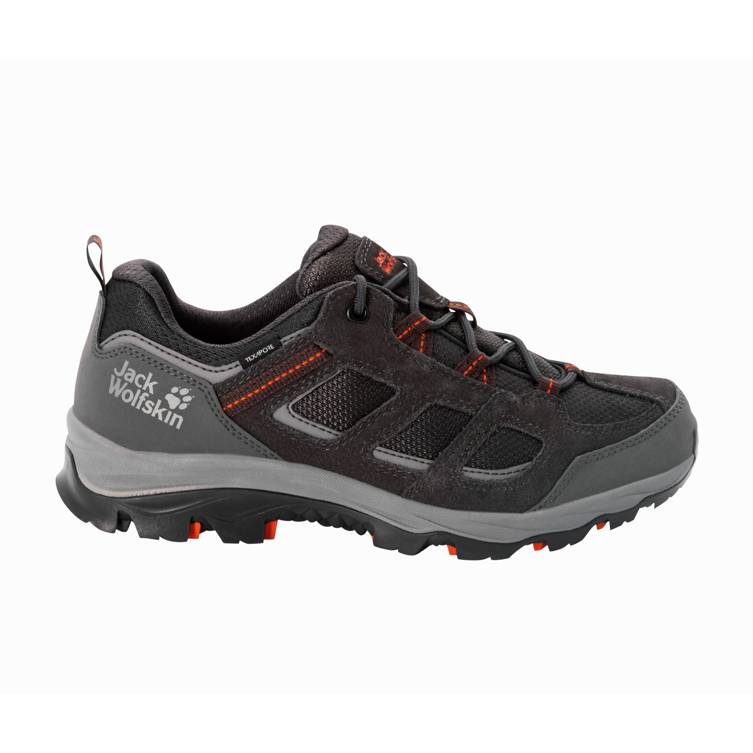 Buty męskie na wędrówki Jack Wolfskin VOJO 3 TEXAPORE LOW M grey / orange - 44,5