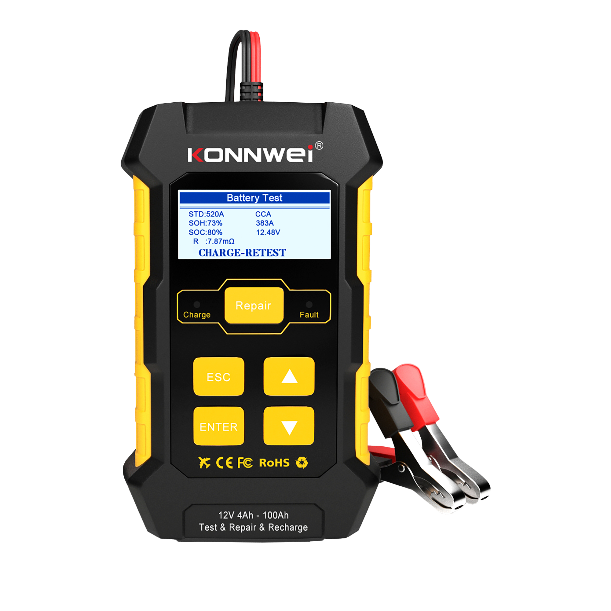 Miernik baterii Konnwei KW510