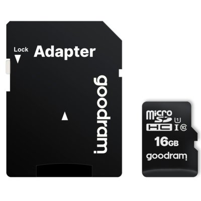 Karta pamięci GOODRAM IRDM microSDHC 16GB + Adapter