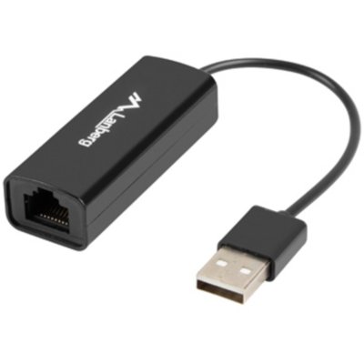 Karta sieciowa LANBERG NC-0100-01 USB-A, Zewnętrzna