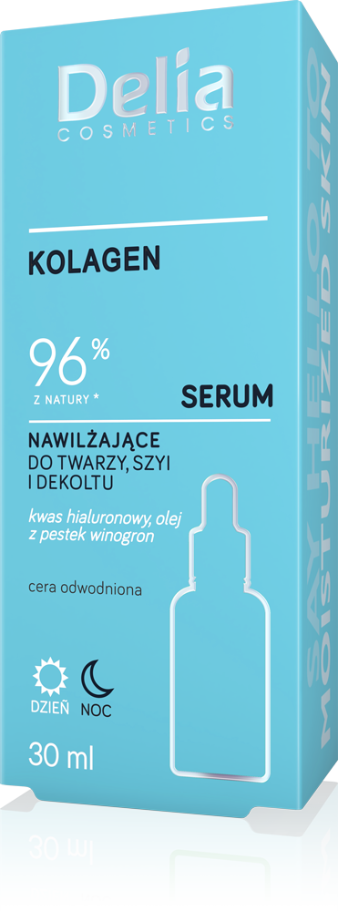 Delia Nawilżające serum do twarzy z kolagenem, 30 ml