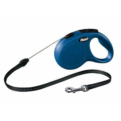 Smycz FLEXI New Classic M (5 m - 20 kg) Niebieski