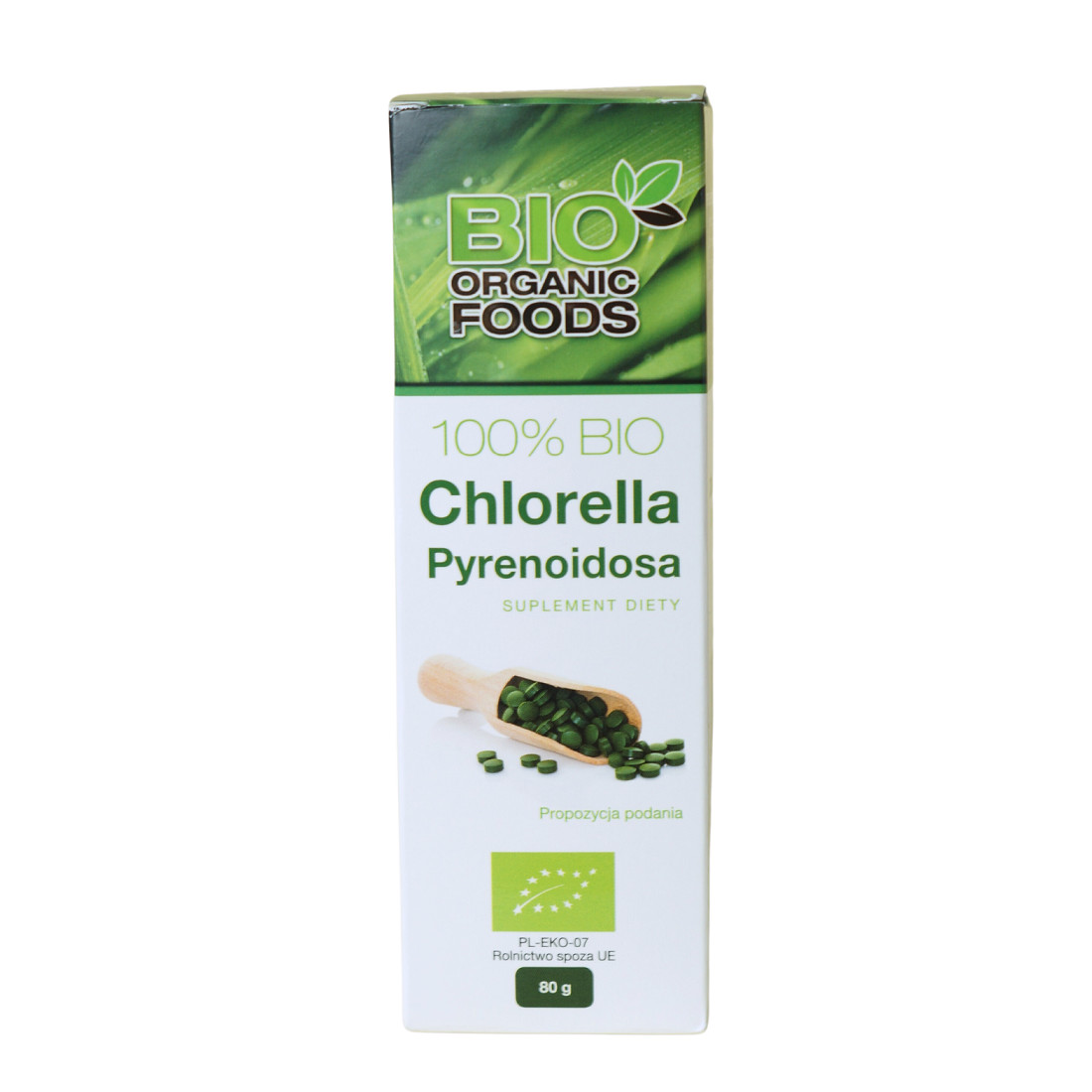 Bio Organic Foods Chlorella Pyrenoidosa BIO 250 mg suplement diety, 320 tabl./1 opak.
