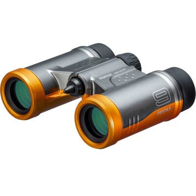 Lornetka PENTAX UD 9x21 Szaro-Pomarańczowy, 9-krotne zbliżenie, kompaktowe rozmiary, pryzmat dachowy