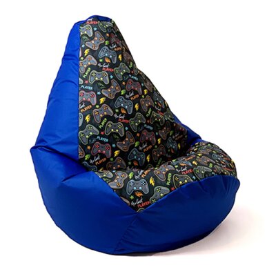 Pufa worek GO GIFT Grusza XL Druk Pad Player Chabrowy 130 x 90 cm