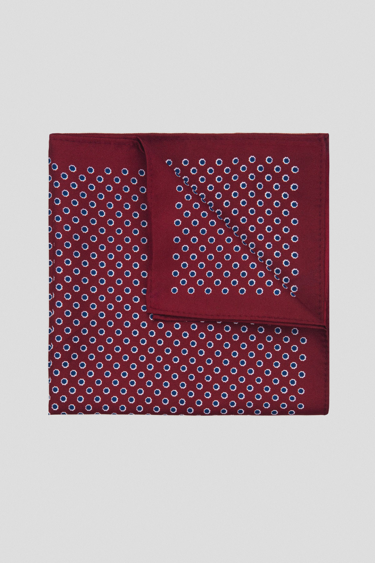 Lancerto Poszetka Bordowa Wzór Geometryczny