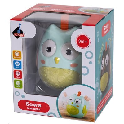 Zabawka edukacyjna ASKATO Sowa kiwaczka Wańka Wstańka Jasna 109374