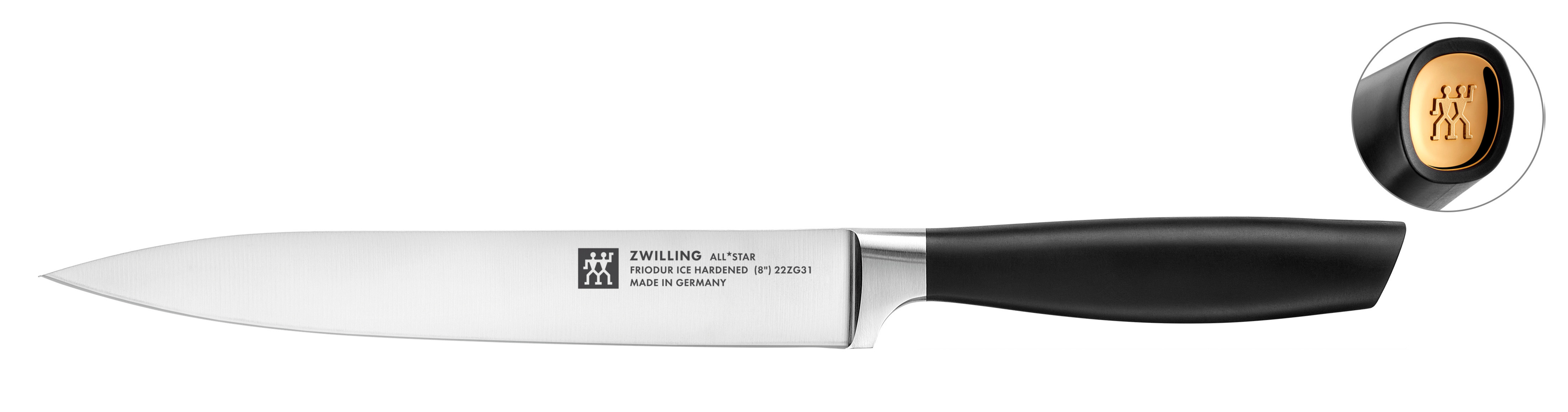 Zwilling - Nóż do wędlin 20 cm All Star Złoty