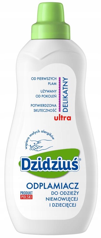 DZIDZIUŚ PŁYN ODPLAMIACZ DO UBRANEK NIEMOWLĘ 750ML