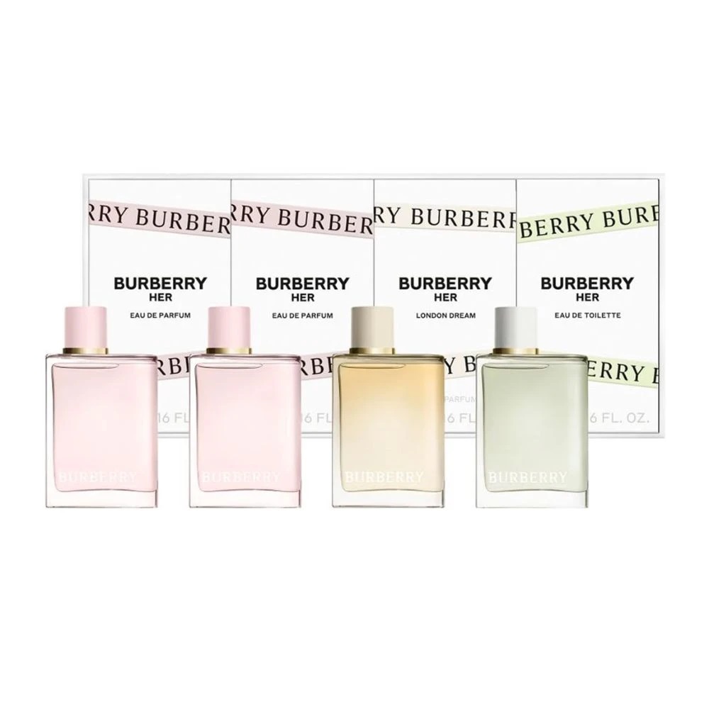 Burberry Her Mini Set zestaw: woda perfumowana damska, 5 ml + woda perfumowana damska, 5 ml + woda perfumowana damska, 5 ml + woda toaletowa damska...