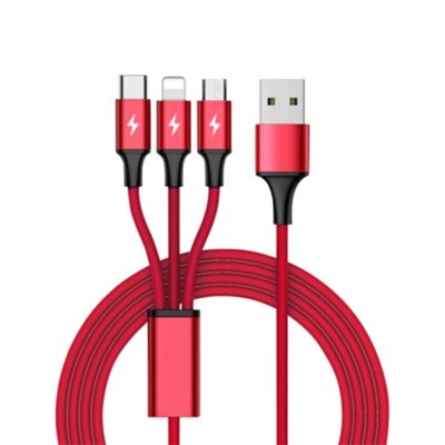 Kabel USB - Micro USB/USB-C/Lightning UNITEK 1.2 m
