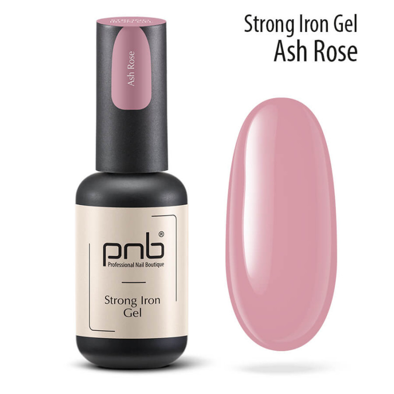 PNB Strong Iron Gel żel modelujący do paznokci UV/LED ash rose, różowy, 8 ml