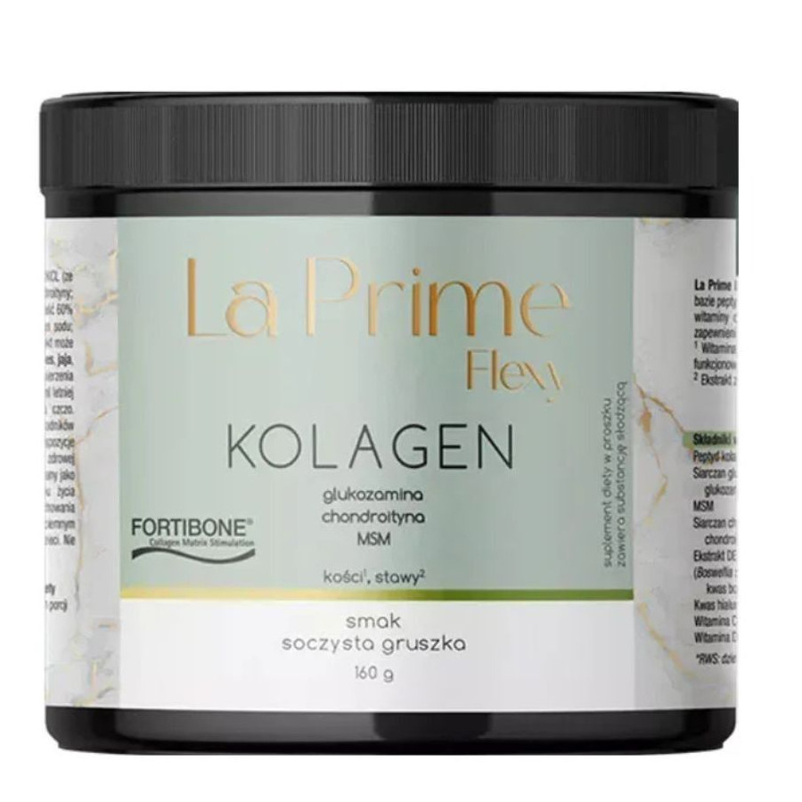 Primabiotic La Prime Flexy Kolagen suplement diety w proszku o smaku soczystej gruszki, 160 g
