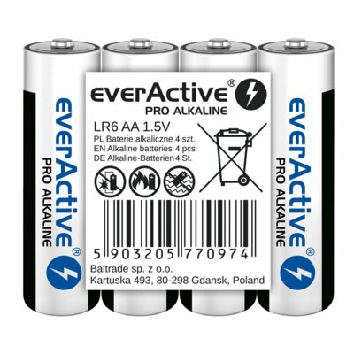 Baterie AA LR6 EVERACTIVE LR6PRO4T (4 szt.)