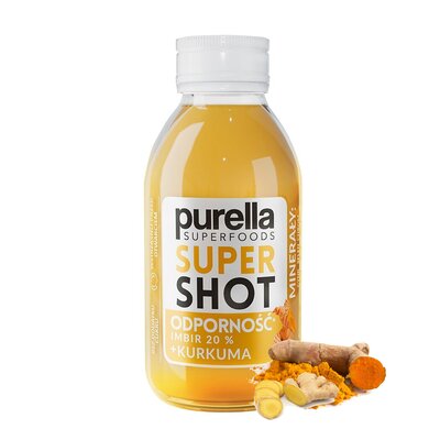 Shot PURELLA SuperShot Odporność Imbirowy + kurkuma (100 ml)