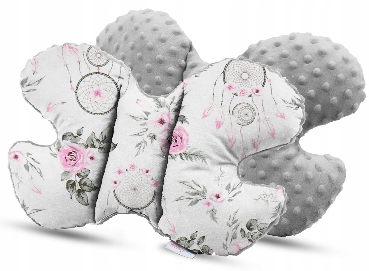 PODUSZKA PODRÓŻNA ANTYWSTRZĄSOWA MOTYLEK MINKY