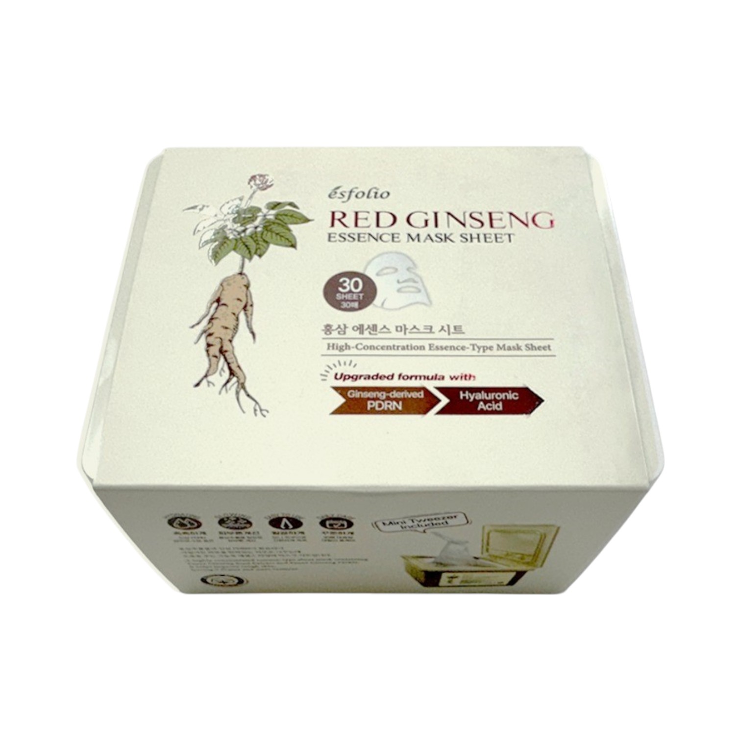 Esfolio Żeń-Szeń maska do twarzy, 30 szt./1 opak.