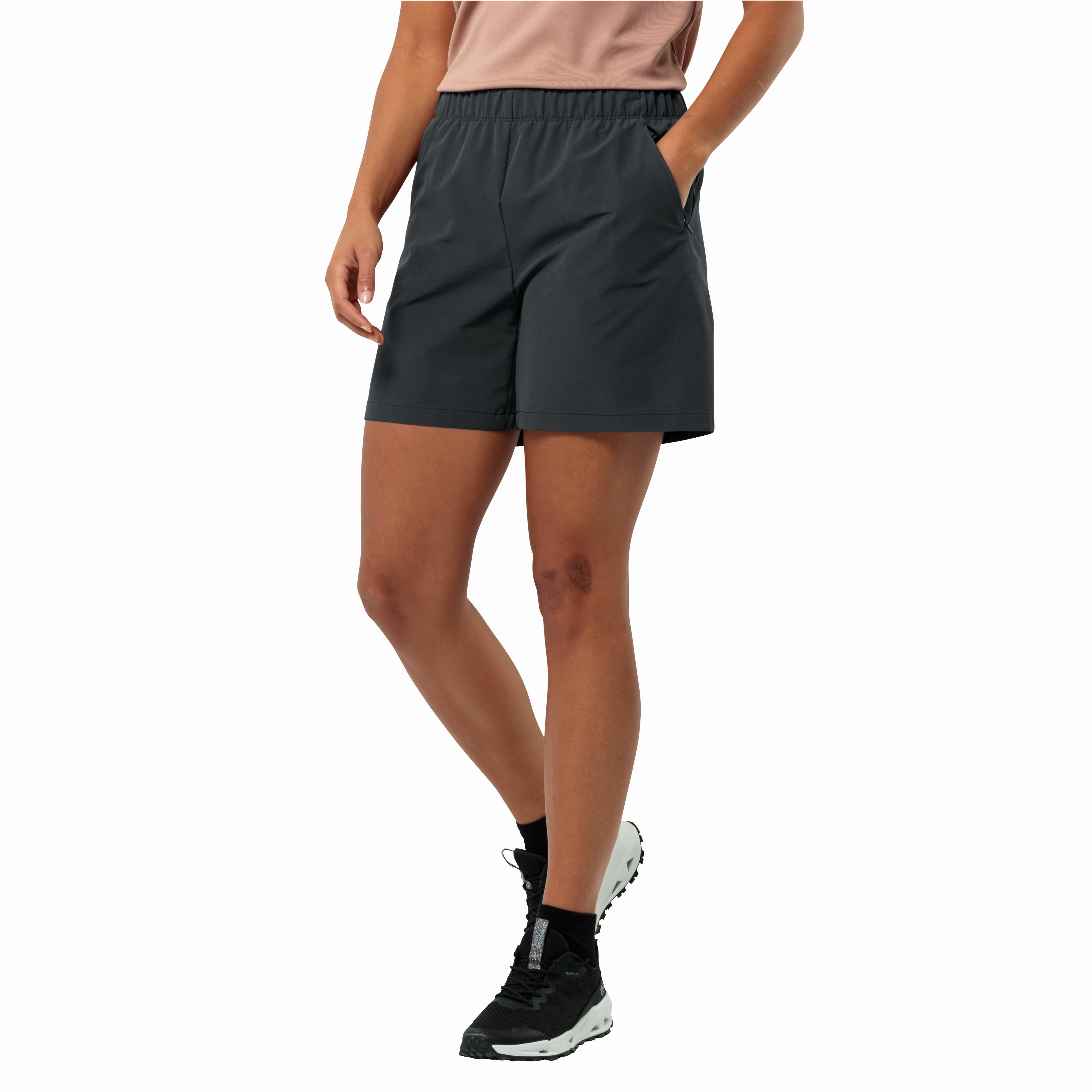 Damskie spodenki rowerowe Jack Wolfskin BIKE COMMUTE SHORTS W phantom - XS