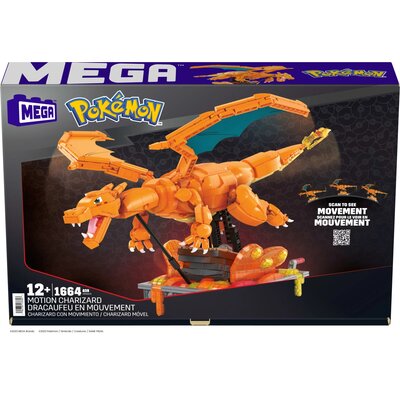Klocki plastikowe MEGA Pokemon Mechaniczny Charizard z ruchem HMW05