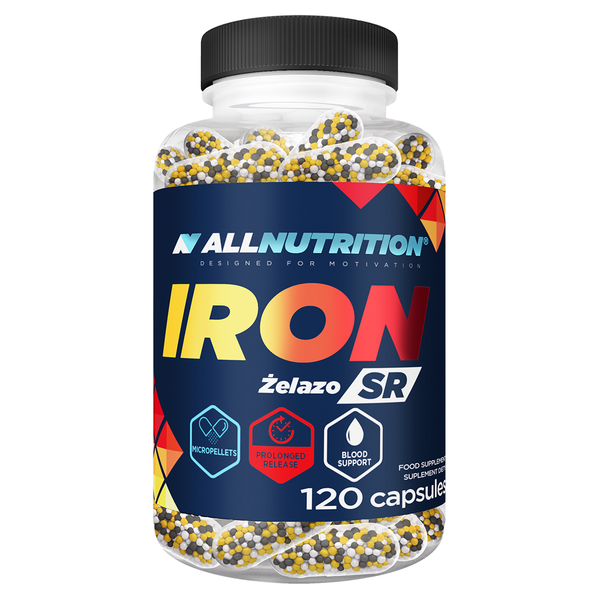 Allnutrition żelazo SR 120 kapsułek