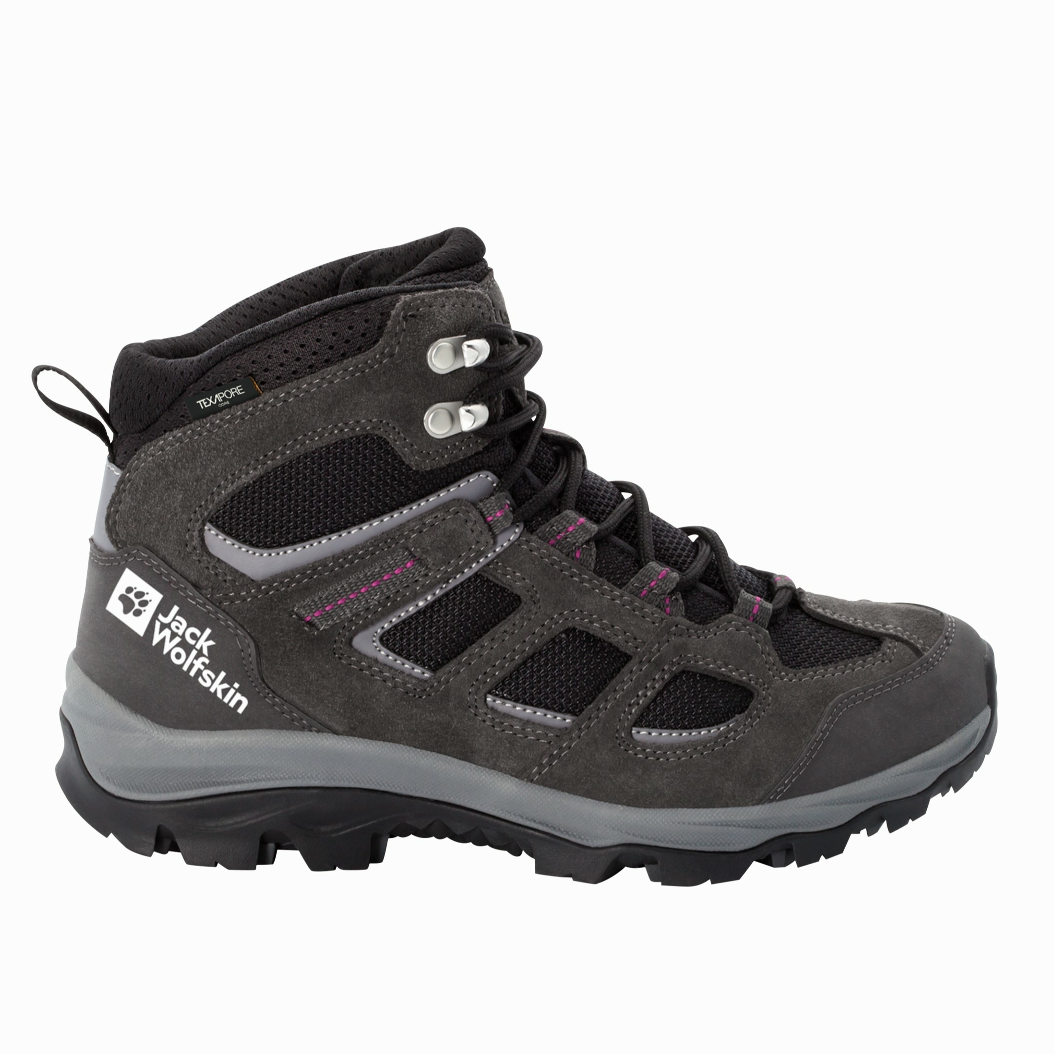 Buty damskie górskie Jack Wolfskin VOJO 3 TEXAPORE MID W dark steel / purple - 40