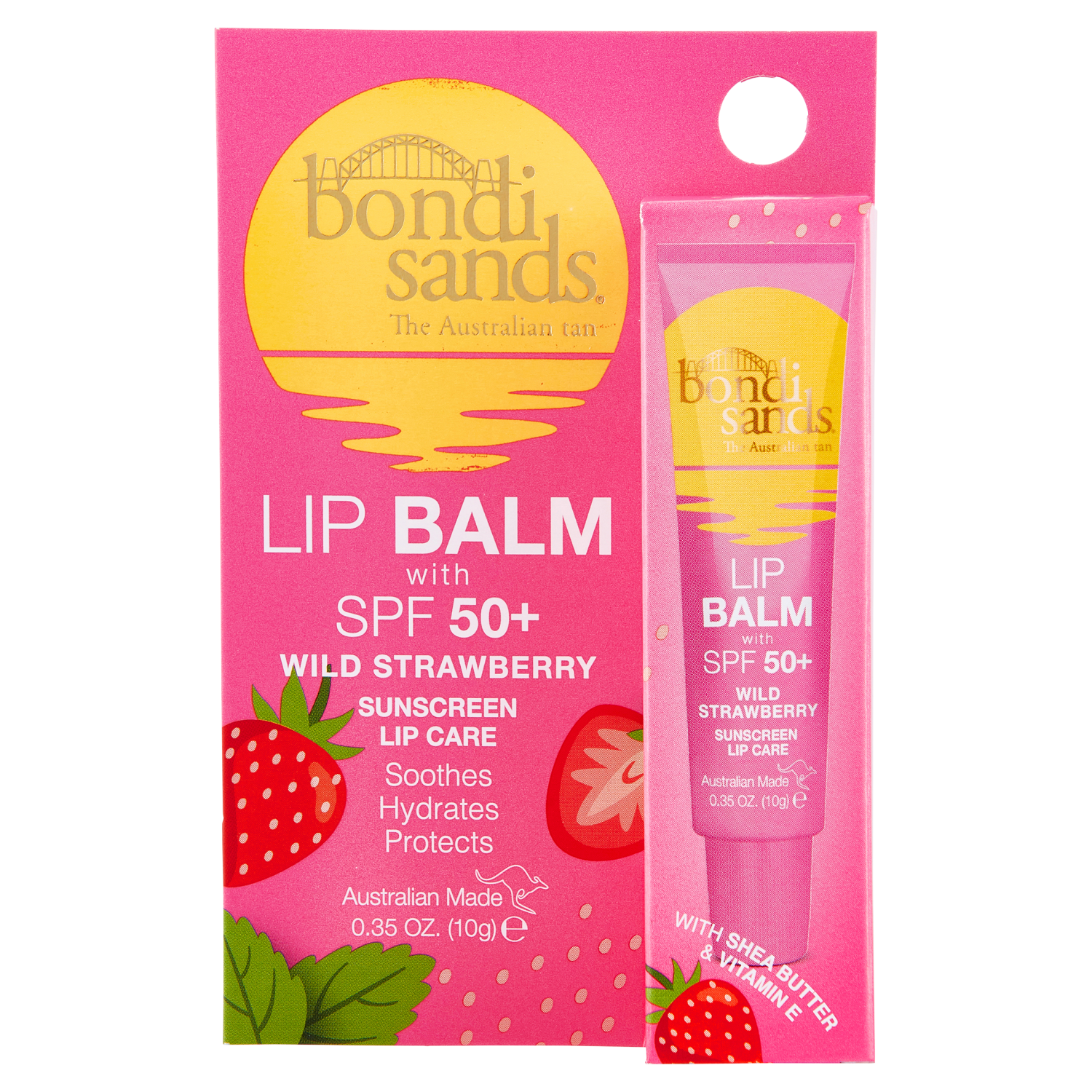 Bondi Sands odżywczy balsam do ust z SPF50+ wild strawberry, 10 g