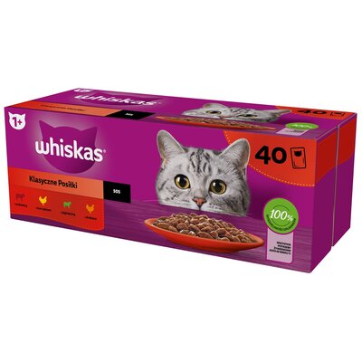 Karma dla kota WHISKAS Mix Smaków (40 x 85 g)