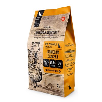 Karma dla psa WIEJSKA ZAGRODA Jagnięcina z kaczką S 2 kg