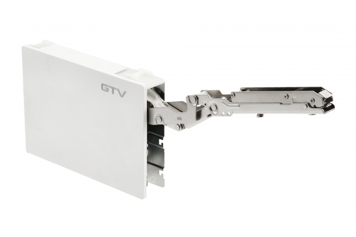 Podnośnik GTV HORIZON, wysokość frontu 350-650 mm, waga frontu 4,5-10 kg, siła 2000-4050. kolor zaślepki biały
