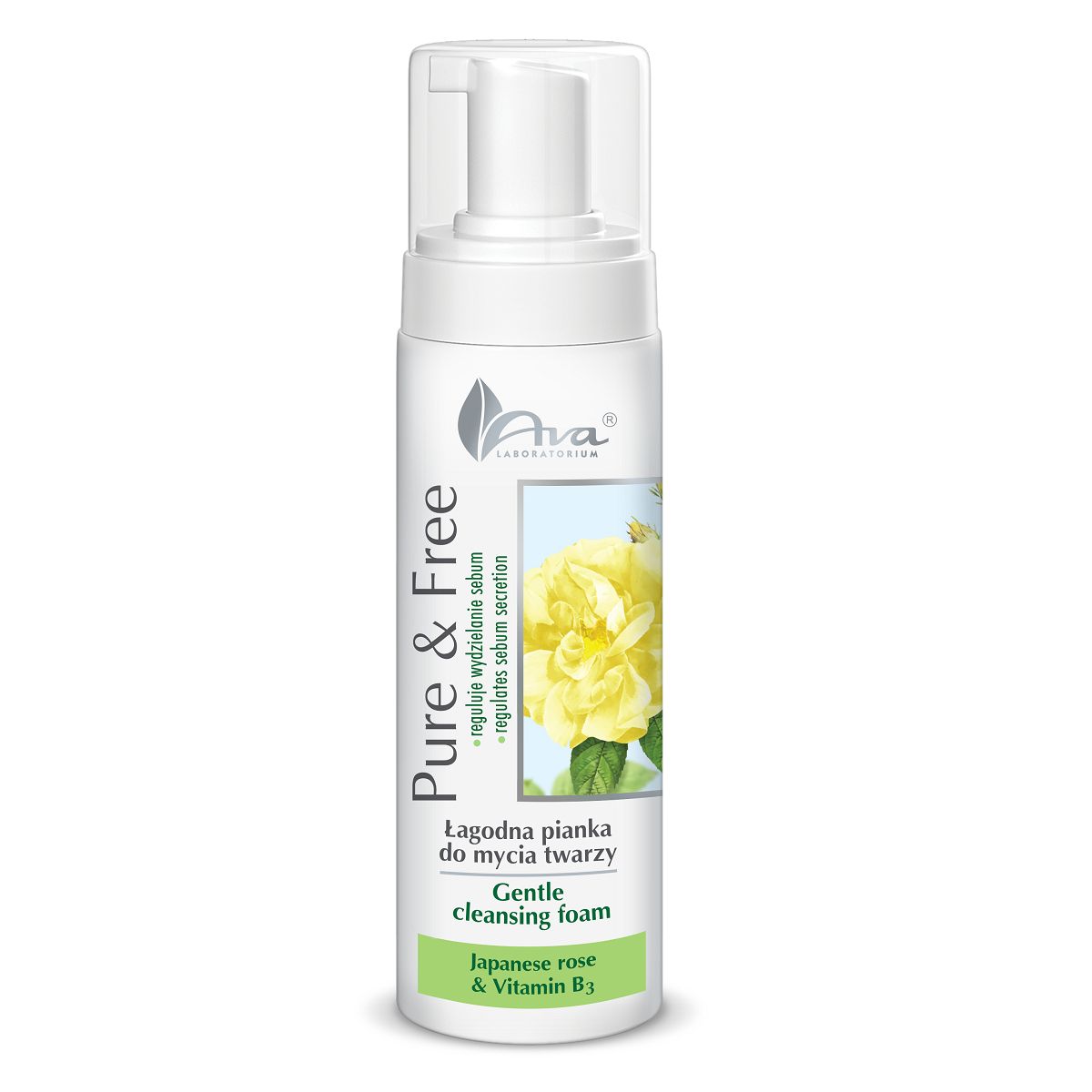 Ava Pure&Free pianka do mycia twarzy, 150 ml