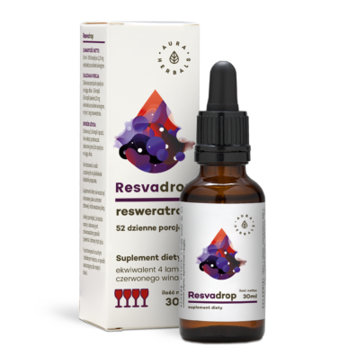 Aura Herbals, Resvadrop, suplement diety, krople, 30 ml