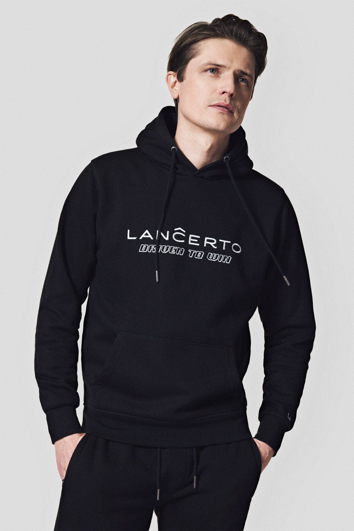 Lancerto Bluza Czarna Bawełniana z Kapturem Wesley