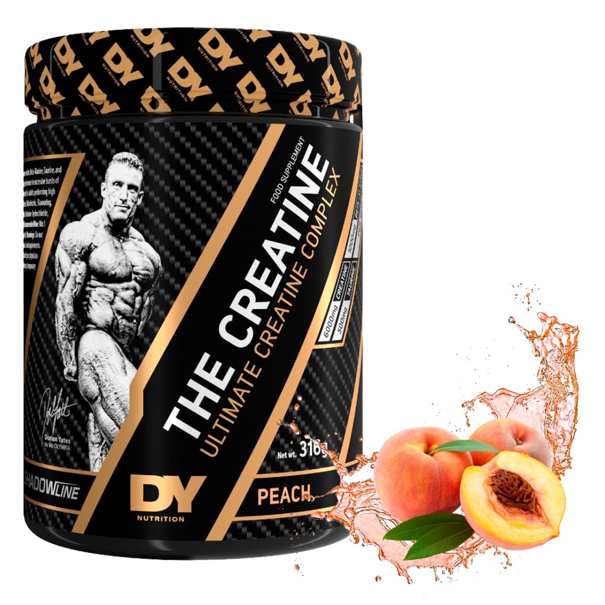 Dorian Yates The Creatine suplement diety o smaku brzoskwiniowym, 316 g