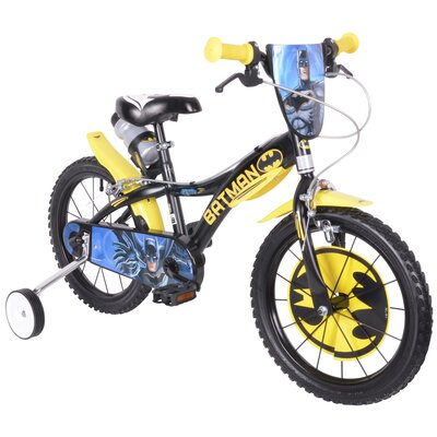 Rower dziecięcy DINO BIKES Batman 16 cali dla chłopca Czarny