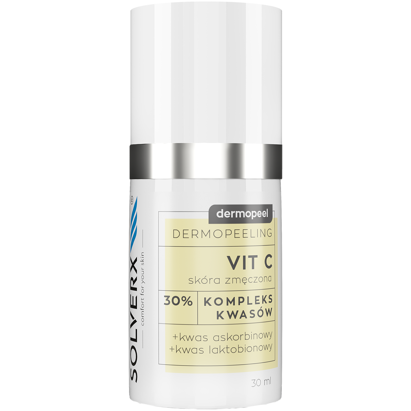 Solverx Vit C peeling z 30% kwasem askorbinowym do twarzy, 30 ml