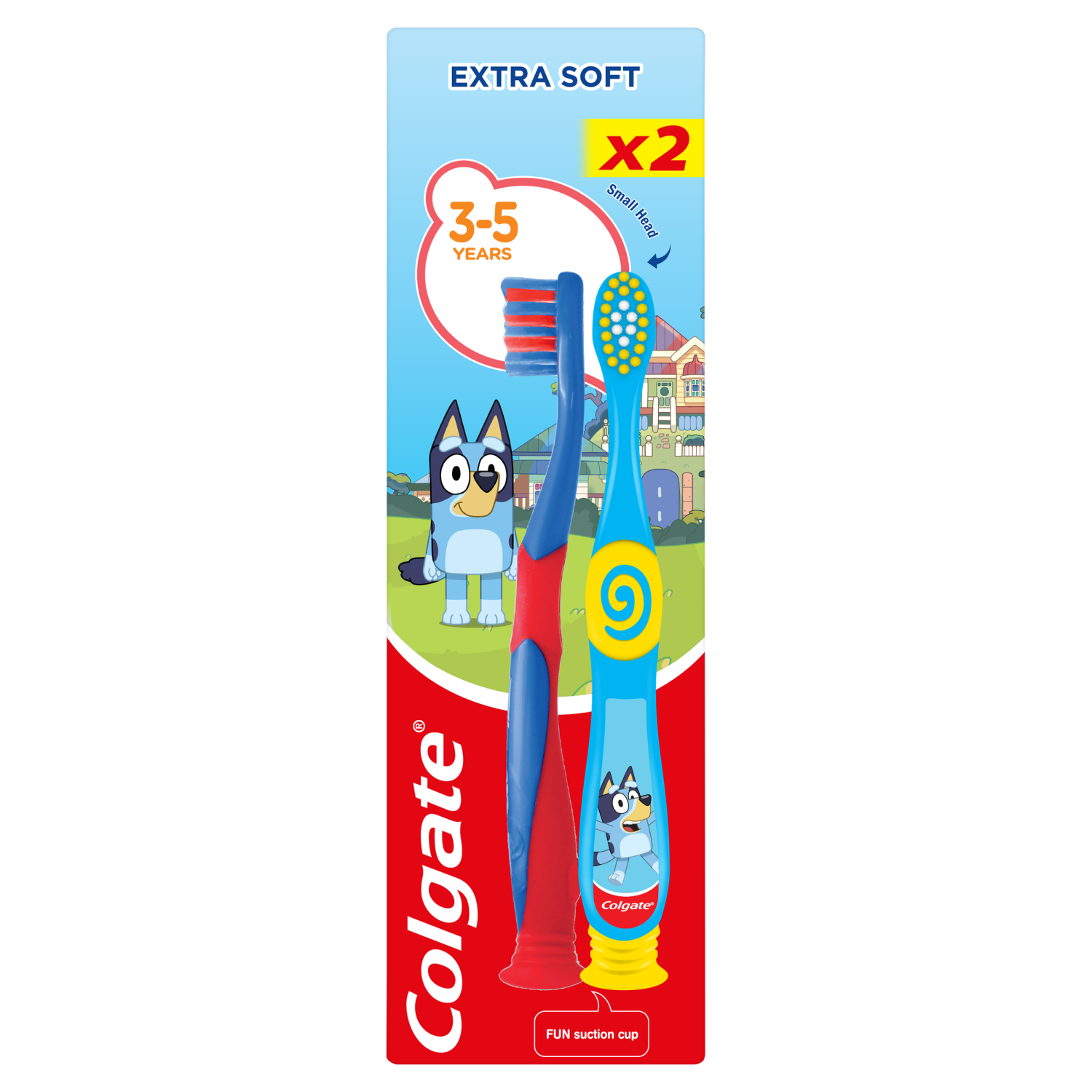 Colgate Little Kids Smiles szczoteczka do mycia zębów dla dzieci w wieku 3-5 lat super soft, 2 szt./1 opak.