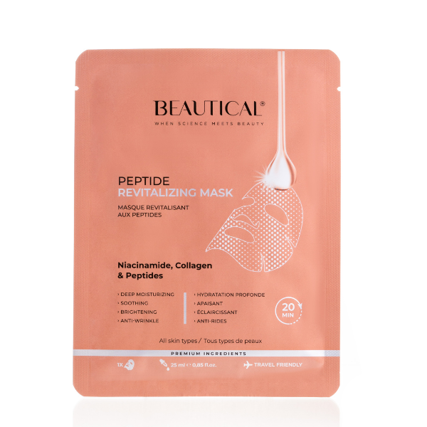 Beautical peptydowa maska do twarzy w płacie, 1 szt