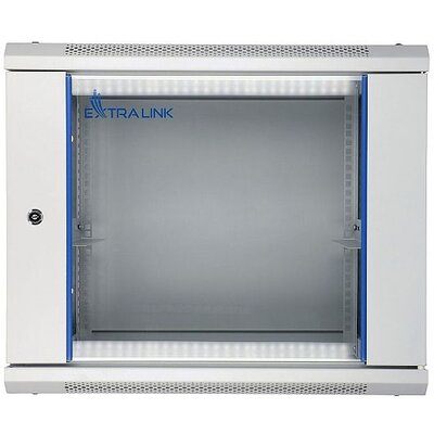 Szafa RACK EXTRALINK 19" 9U EX.8574 600 x 450 mm, Wisząca Szary