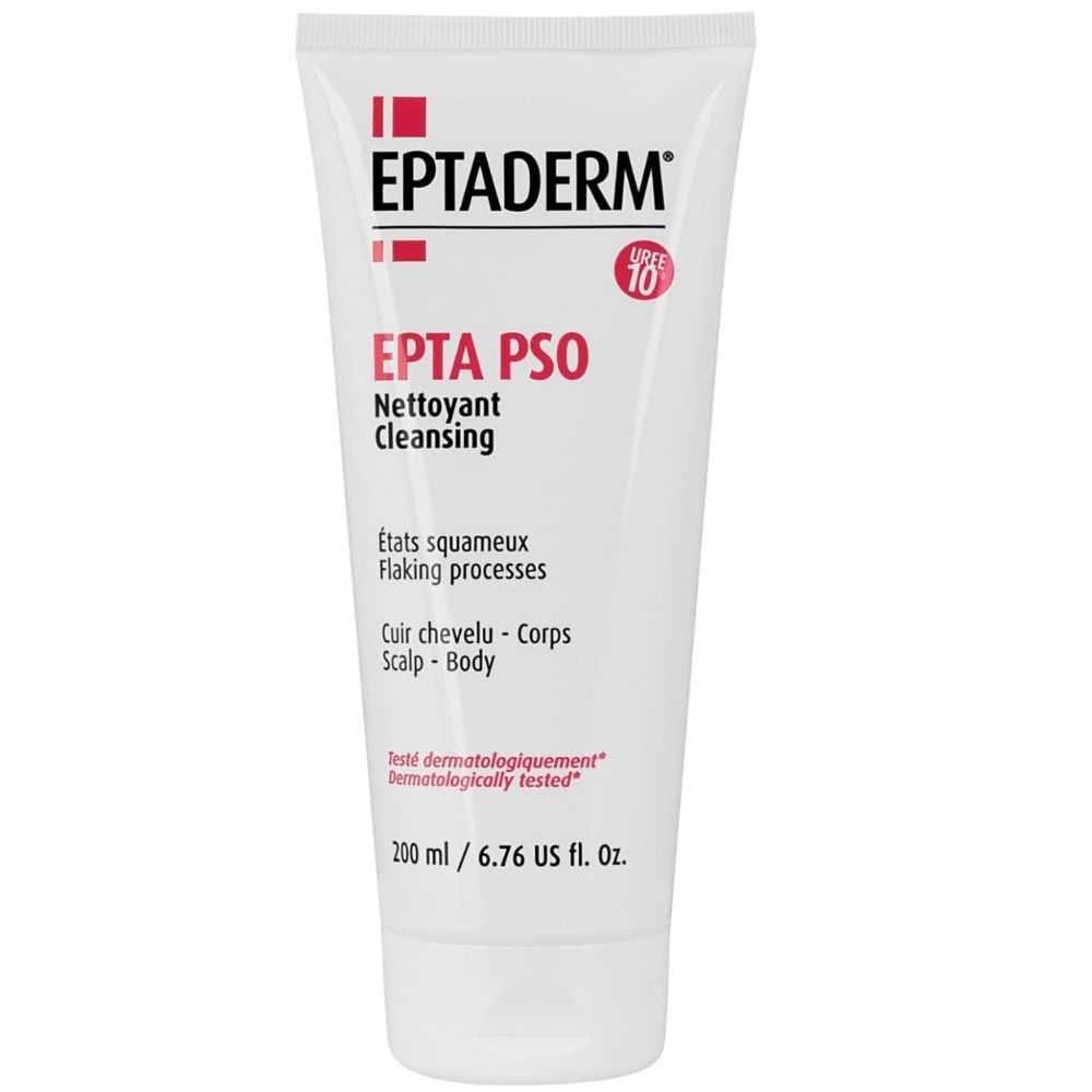 Eptaderm Epta PSO żel do czyszczania skóry głowy i ciała z łuszczycą, 200 ml