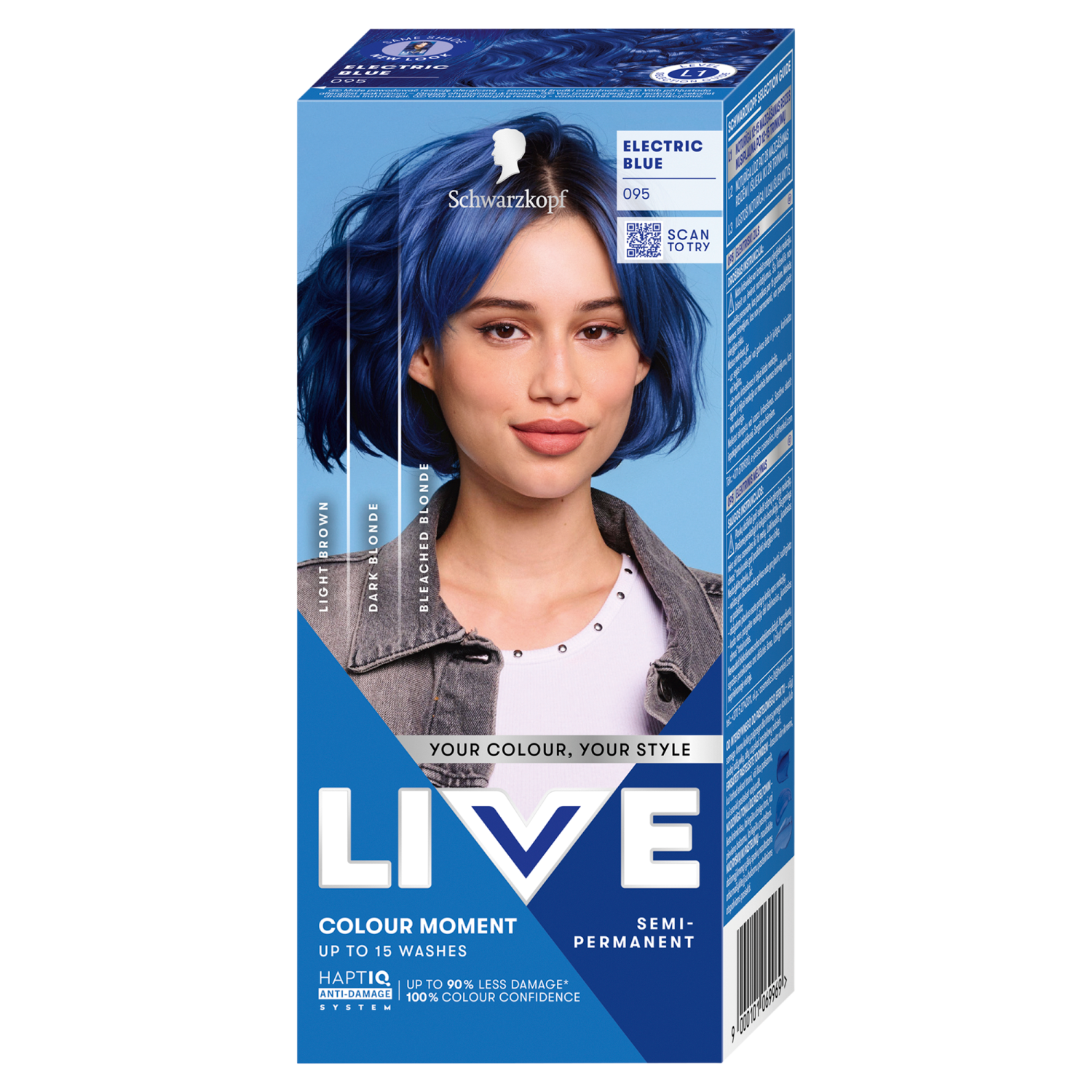 Live Ultra Brights farba do włosów 095 electric blue, 1 opak.