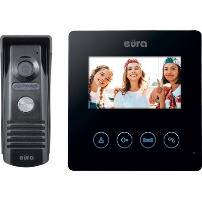 Wideodomofon EURA Atira VDP-52A3 Czarny