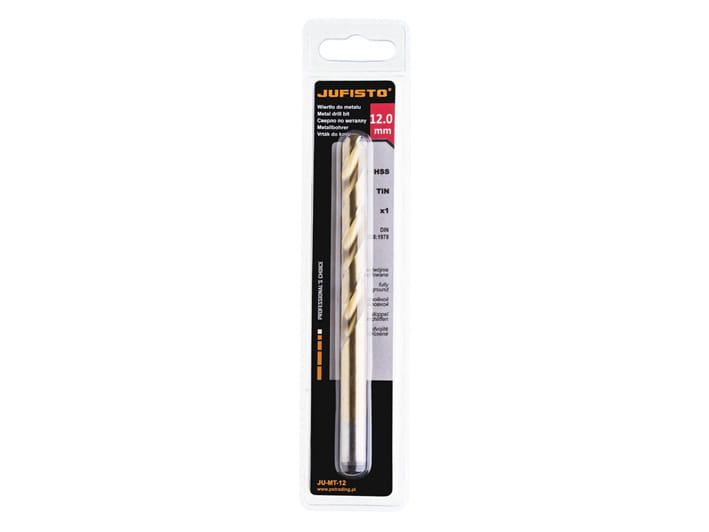 Wiertło do metalu HSS-G TIN 12,0 x 151 mm (1 szt.) JUFISTO