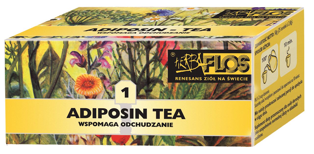 1 Adiposin TEA fix 20*2g - wspomaga odchudzanie (HERBA-FLOS )