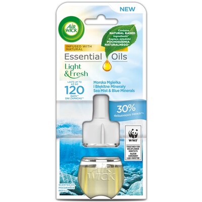 Wkład do elektrycznego odświeżacza powietrza AIR WICK Morska Mgiełka i Błękitne Minerały 19 ml