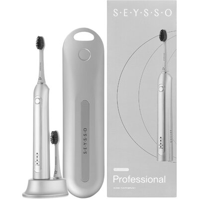 Szczoteczka soniczna SEYSSO Carbon Professional Silver