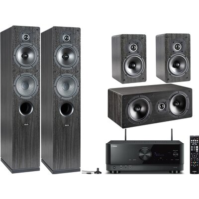 Kino domowe YAMAHA RX-V6A + INDIANA LINE Tesi 561 + 761 + 241 Czarny