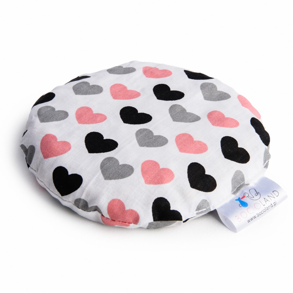 Bocioland termofor z pestek wiśni serca pastelowe, 1 szt.