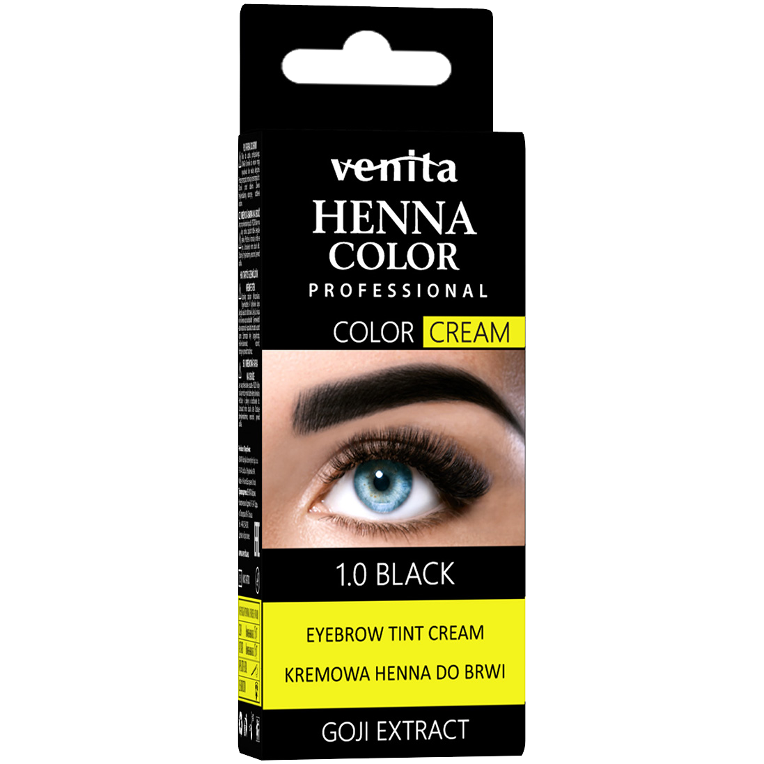 Venita Henna Color henna w kremie do brwi czarna, 15 ml